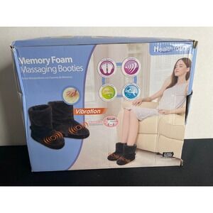 Memory Foam Booties Small Women 6-8 Black (Massagers‎ Don't Work, Boots Only)